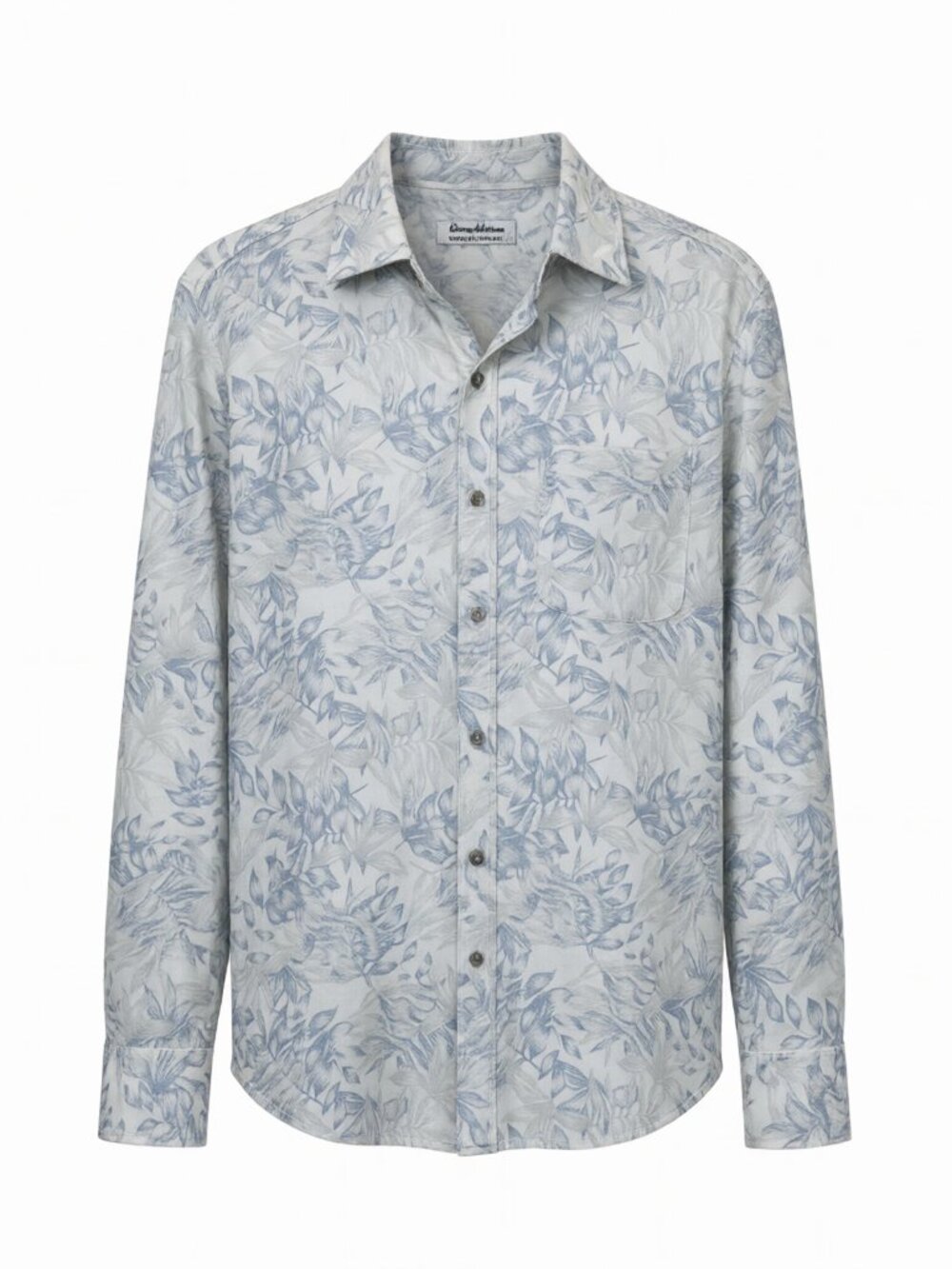 Tommy Bahama Men's Floral Button Down Shirt M Blue
